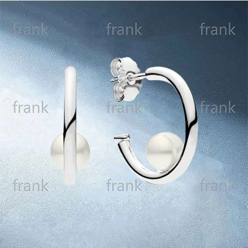 

297528P Contemporary Pearls Hoop Earrings
