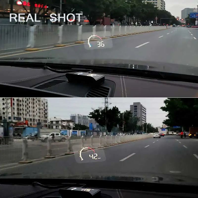 Автомобильный монитор ALLOMN M13 автомобильный HUD дисплей OBD2 II EUOBD предупреждающая