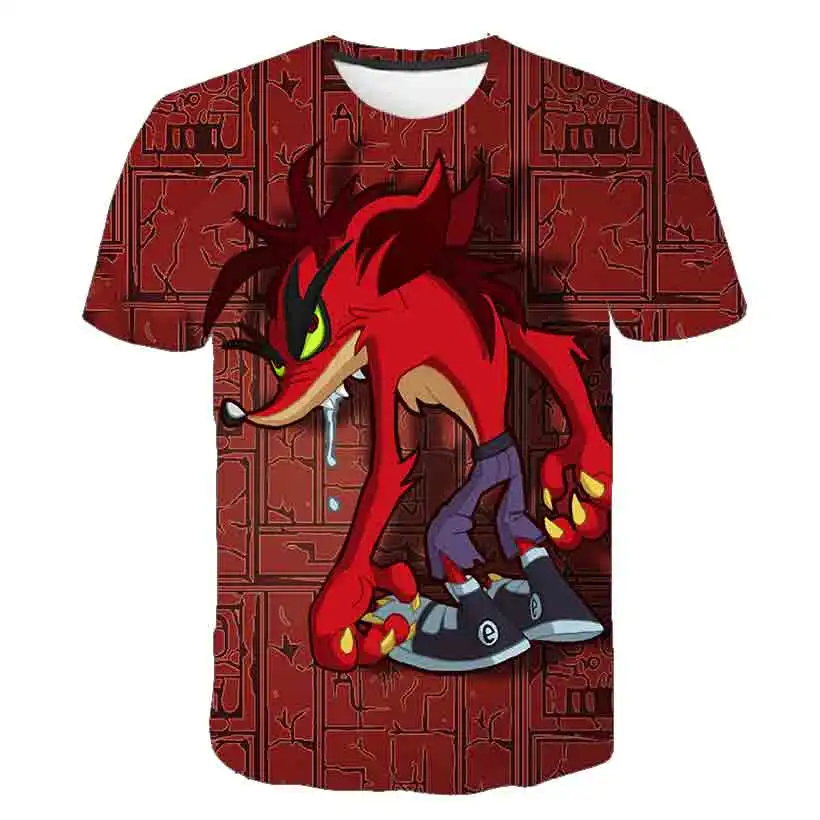

New Boy Girl T-shirt 3D Printing Cartoon Anime Children Novelty Fashion Hip-hop Street Clothing Casual T shirt Summer Top