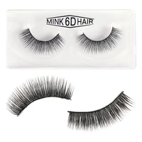 free shipping 3d mink natural false eyelashes curled soft and long 6d thick and thick handmade false eyelashes eyelashpackaging