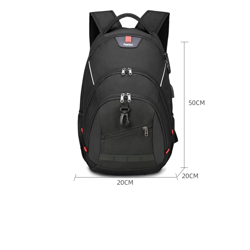 

Black 15.6 inch Laptop Backpack Men USB Notebook School Travel Bag Business Bagpack Anti -Theft College Backpack Mochila Swiss