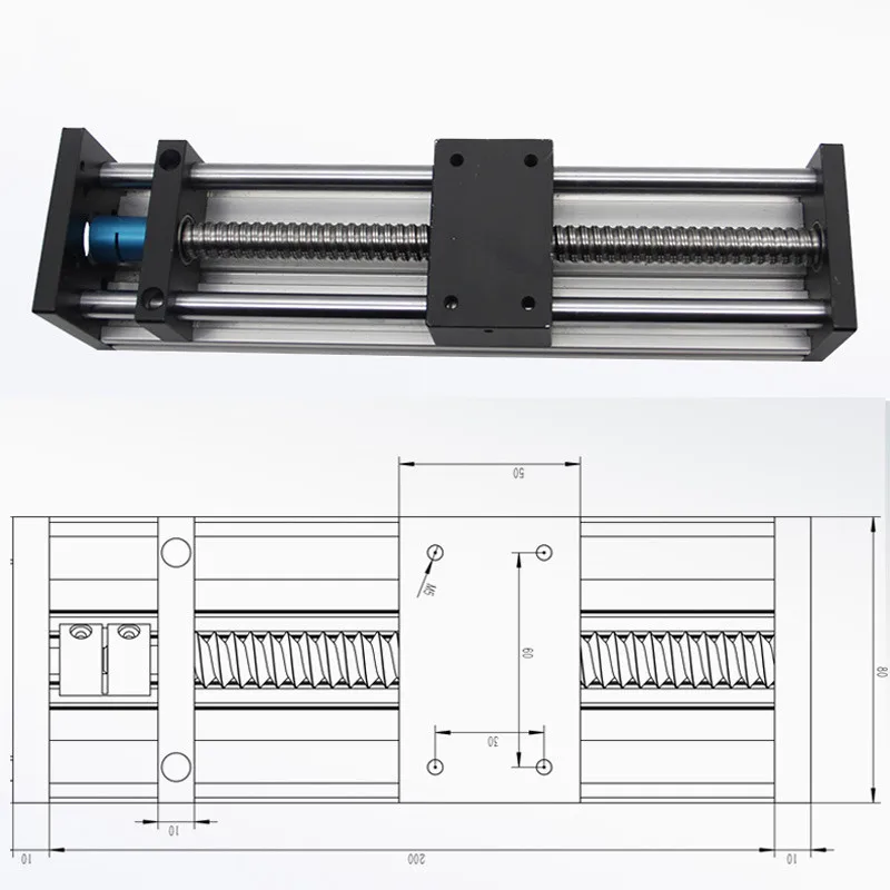Модуль линейного слайда для стола синхронный ремень Электрический слайд