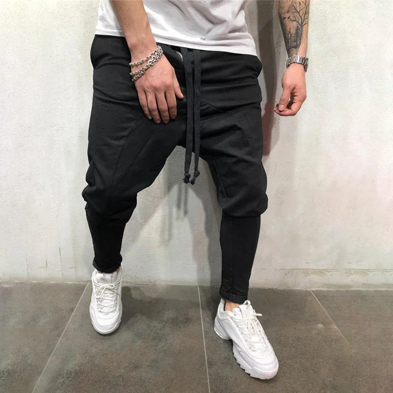 Мужские повседневные спортивные брюки Harlan в стиле хип хоп с пуговицами мужские