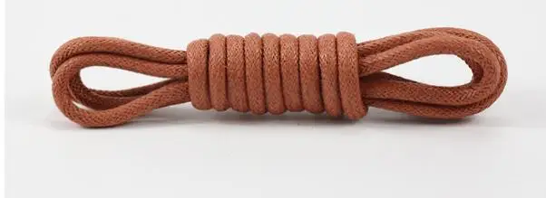 Red Brown 1 пара 80/100/120/140 см Вощеные круглые шнурки для ботинок модные Водонепроницаемый Для женщин Мужские ботинки Спортивная Кожаная обувь шнурки Аксессуары для обуви - Цвет: Red Brown