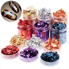 Блестящие 3 г Золотая фольга ювелирные изделия роскошные украшения из смолы бумажные ремесла хлопья Серебряный лист для ногтей Красота позолота DIY Art Craft