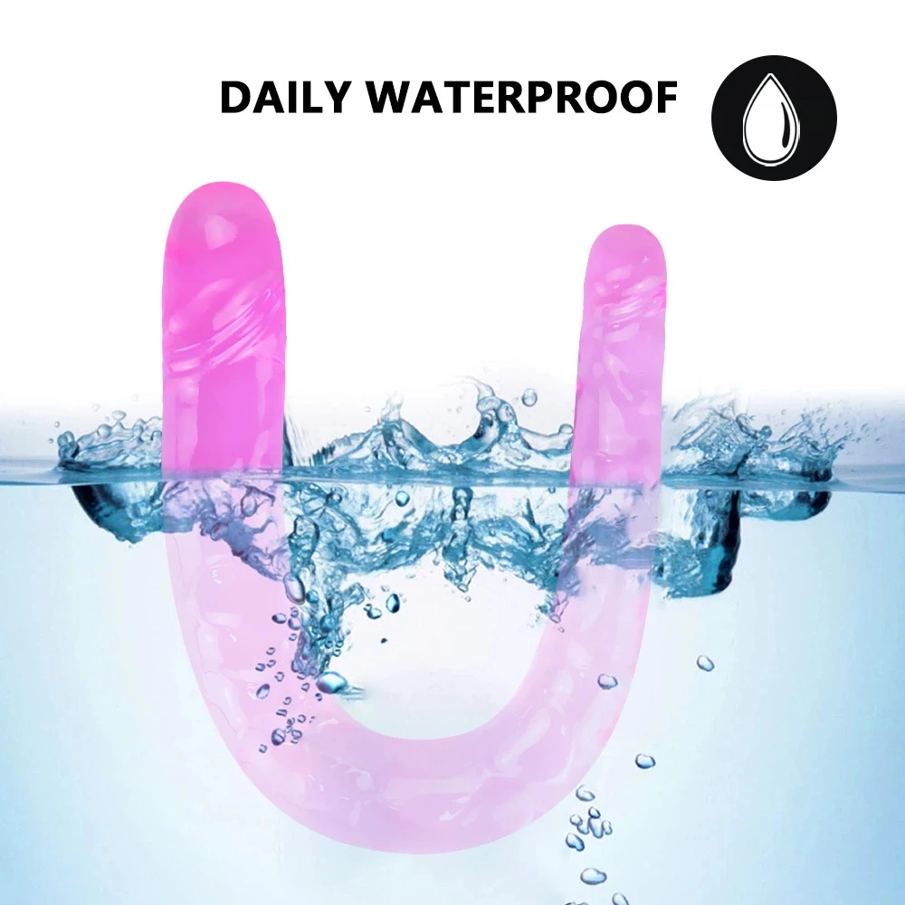 Секс-игрушки 28 см мягкие желеобразные двойные бриллиантовые пары лесбийские