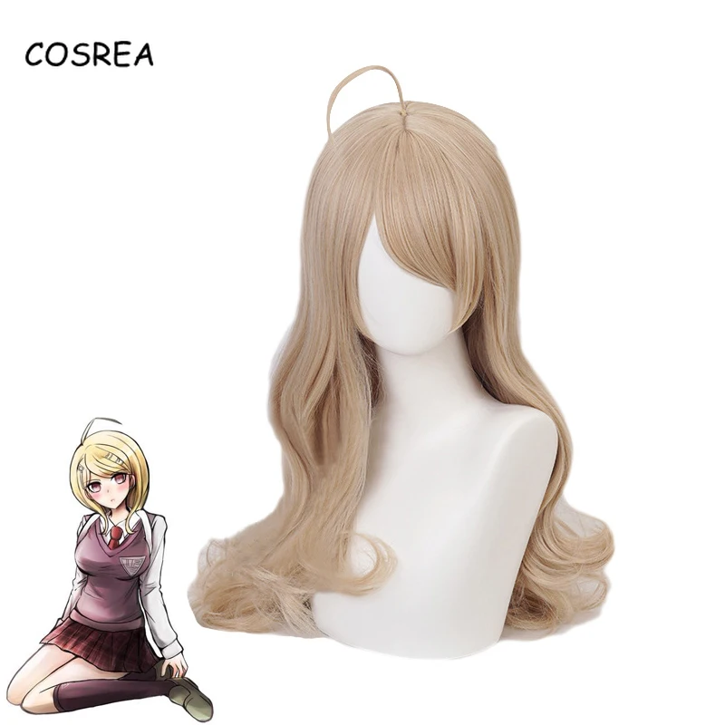

Anime Danganronpa V3 Kaede Akamatsu Cosplay Wig Heat Resistant Synthetic Yellow Hair Wigs Women Girls Halloween Party
