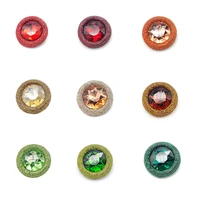 pd brooch 2021 new round glass exaggerated retro style brooch pin clothing accessories fashion jewelry
