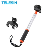 telesin divng waterproof handheld transparent selfie stick floaty monopod for gopro hero 10 9 8 7 6 5 4 insta360 osmo action