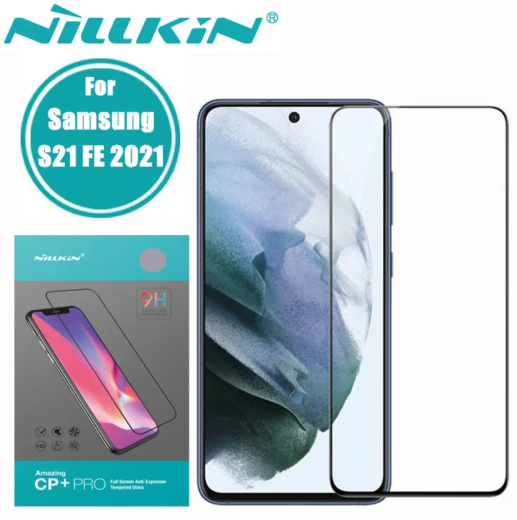 

Защитное стекло Nillkin CP + Pro 2.5D для Samsung Galaxy S21 FE 2021, полное клейкое покрытие, закаленное стекло, S21 fe 2021