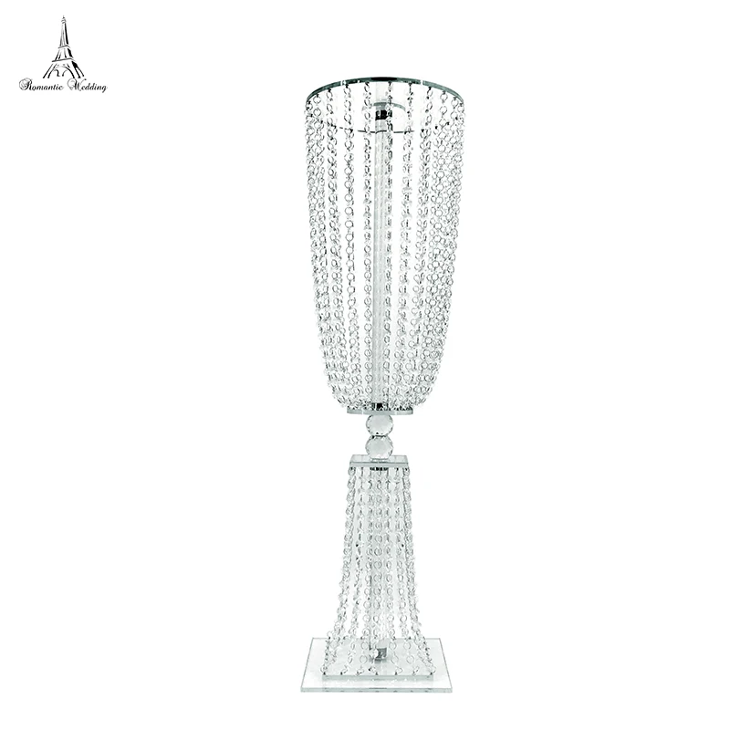 38 дюймов высокий прозрачный кристаллический Цветочный Стенд для цветочной