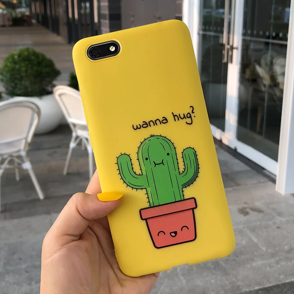 Чехол для телефона Honor 7A 5 45 &quot мягкий силиконовый бампер С КАКТУСОМ банан DUA-L22