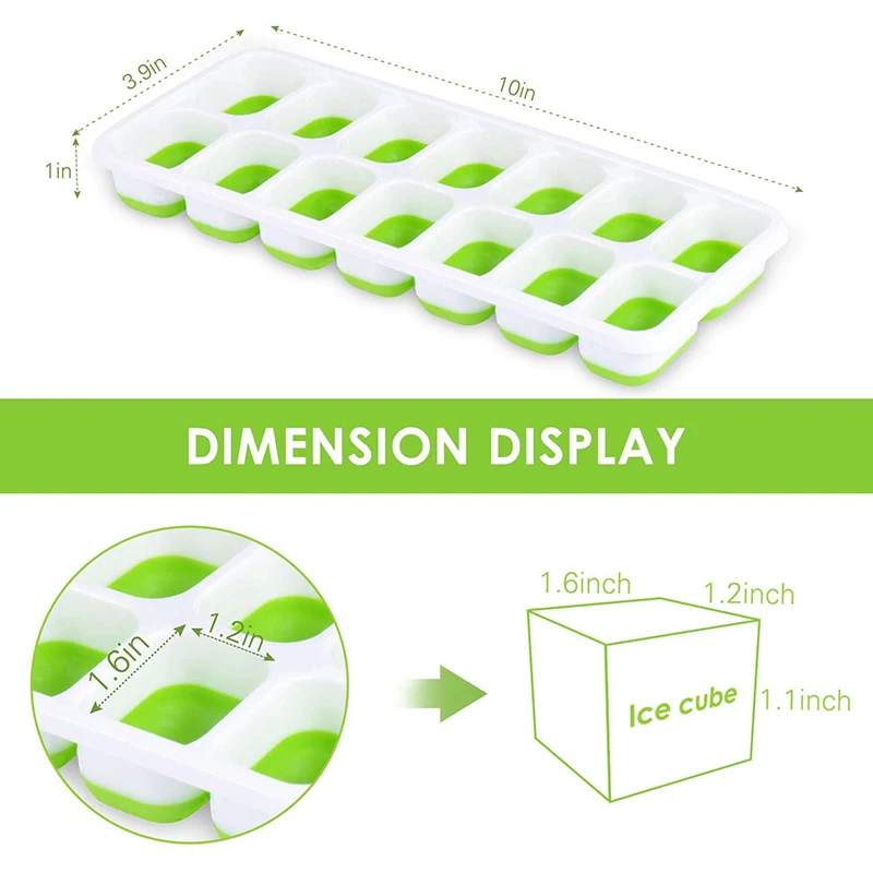 Домашние подносы для льда сделай сам Силиконовый поднос 14 льдов с устойчивой к