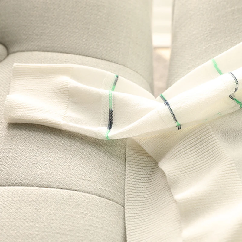 Женский трикотажный кардиган GIGOGOU черный/серый/розовый Повседневный с длинным