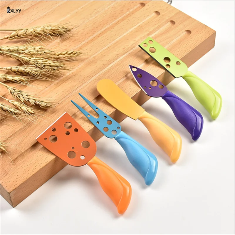 5 шт. Аксессуары для выпечки цветной нож сыра из нержавеющей стали Форма