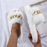fur slides for women 2021 fashion summer diamond faux fur slippers fluffy flip flops rhinestones sandals glitter indoor slippers