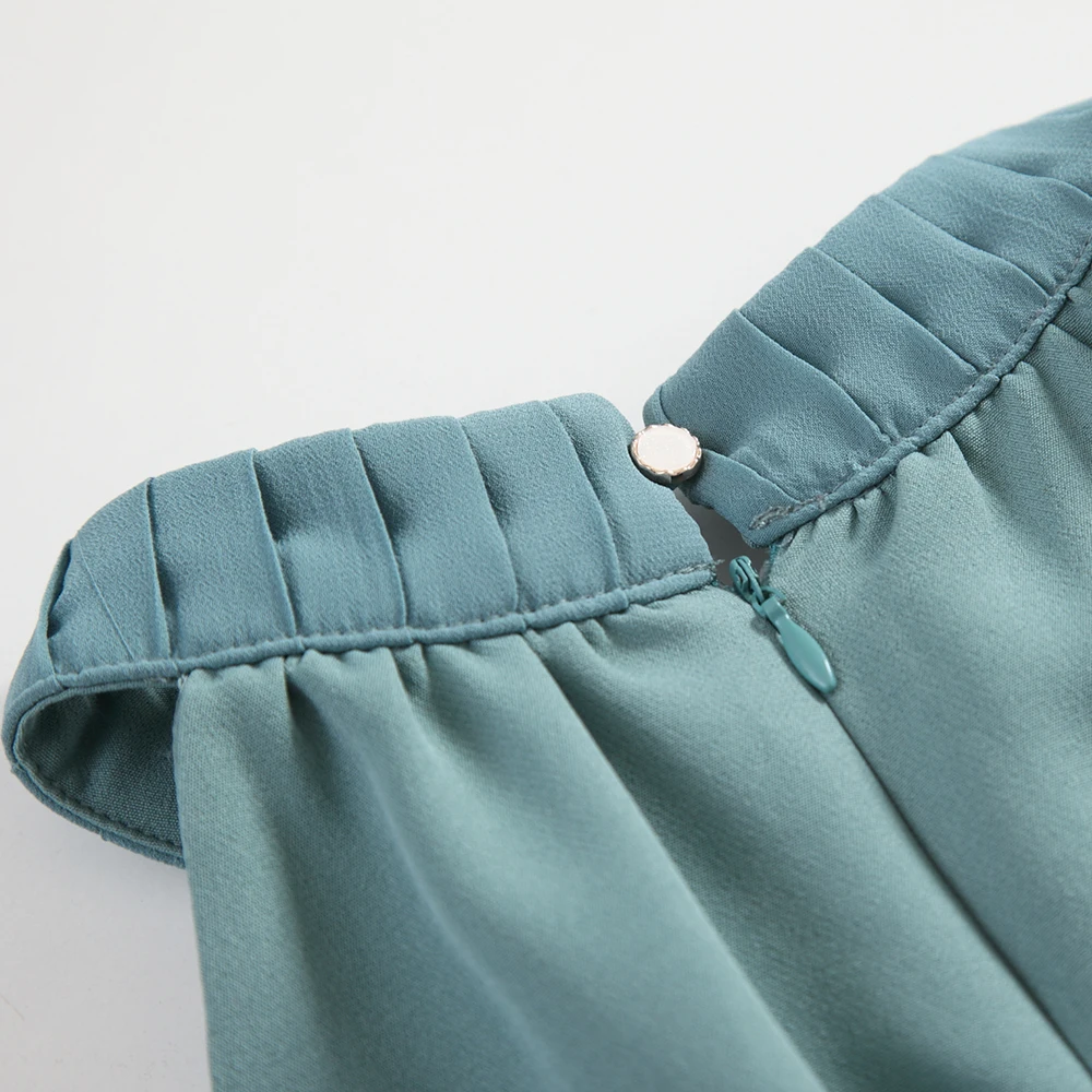 Топ 2019 летний женский Модный укороченный топ сексуальный зеленый сарафан