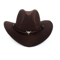 womens mens hat cowgirl cowboy wild west hats western headwear wide brim cap western decor wild west felt hat cowboy party