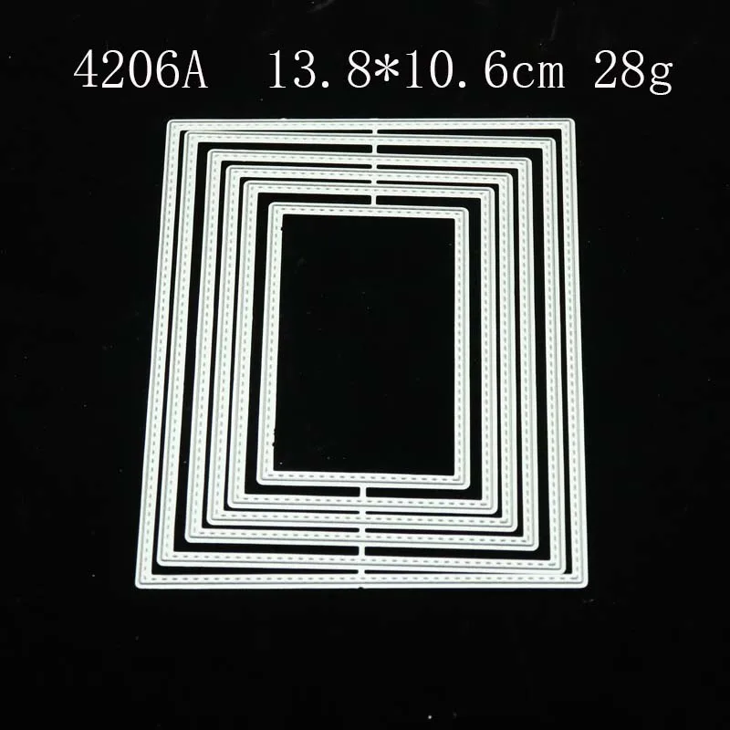 

JC 2021 New Arrival Rectangle Metal Cutting Dies Scrapbooking Shape Die Cut Card Make Stencil Craft Mold Mould Model Decoration