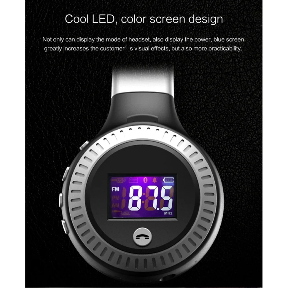 Складные наушники Беспроводной стерео Bluetooth гарнитура с микрофоном слот для карт