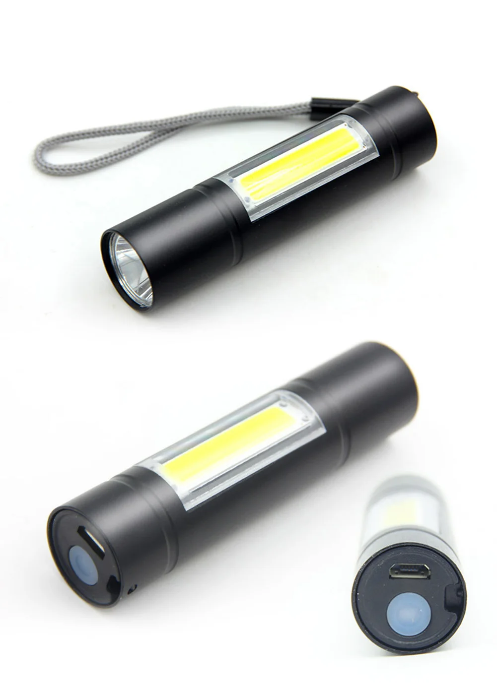 Meijuner мини-фонарик COB боковой тактический фонарик USB высокой мощности перезаряжаемый светодиодный фонарь наружная аварийная лампа B011