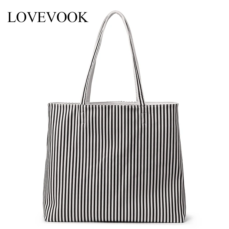 Женская сумка на плечо LOVEVOOK обратимая большой емкости для шоппинга и путешествия