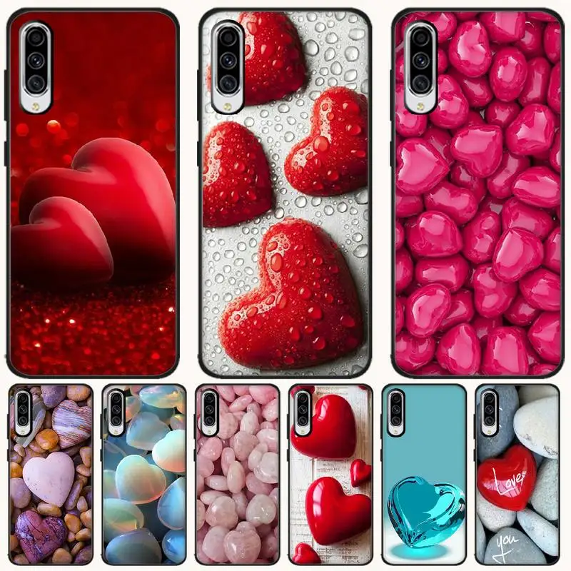 BaweiTE Love Stone Чехол черный мягкий чехол для телефона Samsung A6 6S 6Plus 7 720 750 8 PLUS 9 920 2018 A8