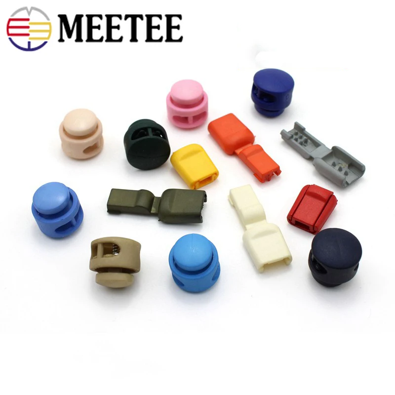 Meetee 50/100 шт. 14x17 мм цветной пластиковый пружинный хвостовой зажим Пряжка ремешок