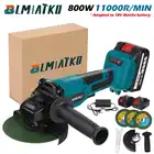 Угловая шлифовальная машина BLMIATKO, 100 мм, 125 мм, 800 Вт, литий-ионный аккумулятор, режущая полировальная машина, Беспроводная электрическая угловая шлифовальная машина, электроинструмент