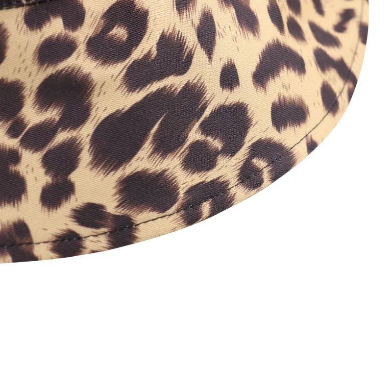 

Summer ladies double-sided leopard print fisherman hat outdoor leisure all-match sunshade retro basin hat sun hat