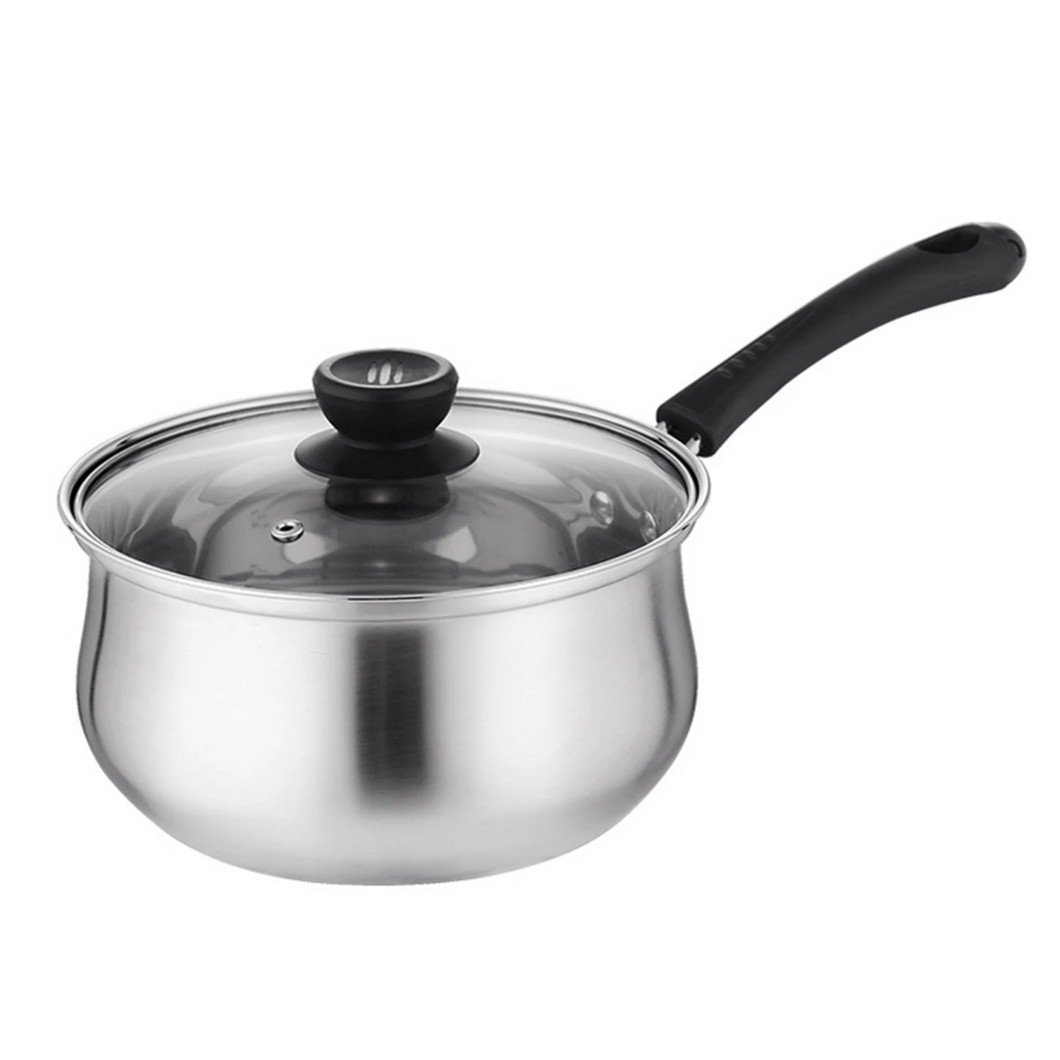 No Steamer Pot Кастрюля из нержавеющей стали 1,5 л, кастрюля для супа, Универсальная кухонная посуда с пароваркой, кухонная сковорода с антипригарным покрытием, общее использование - Цвет: No Steamer Pot