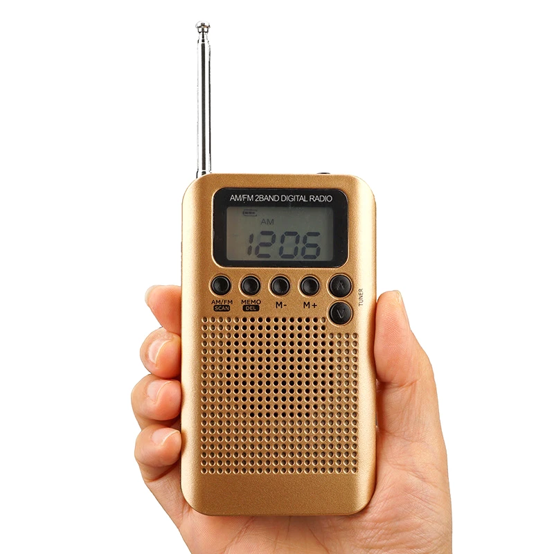 Мини ЖК-цифровой FM/AM радио динамик с будильником и функцией отображения времени 3