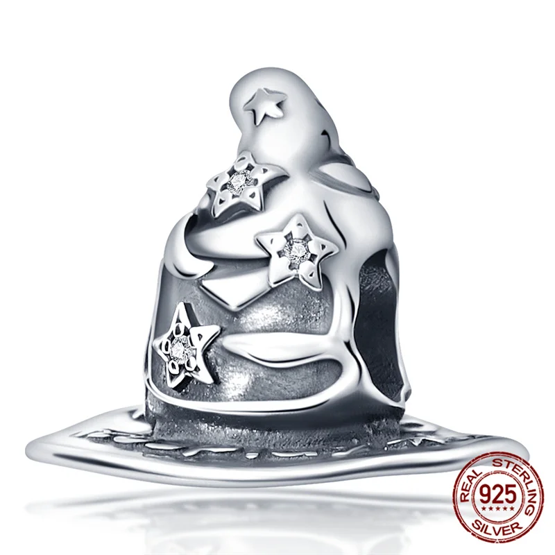 

Pandach plata подвески из искусственного серебра Волшебная Шляпа из бисера Подходит для оригинального браслета Pandora женские DIY ювелирные изделия