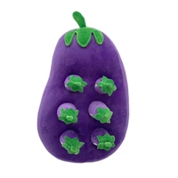 plush toy vegetable field plucking radish game pet chewing plush doll pepper%c2%a0eggplant field stuffed toy with snuffle mat inn