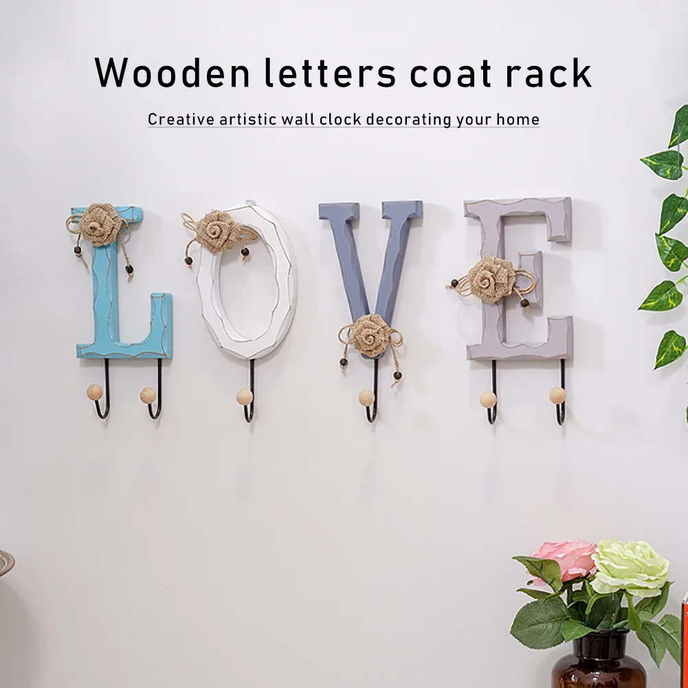 

Adhesive Hook Door Back Hangers Wall Hangers Coat Love 520 Home 1314 Hooks Decor Hanging No-punching Keys Hanger Home Decor