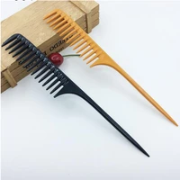 1pc portable professional comb tip tail for salon barber section hair brush hairdressing tool diy hair wide teeth combs t0547