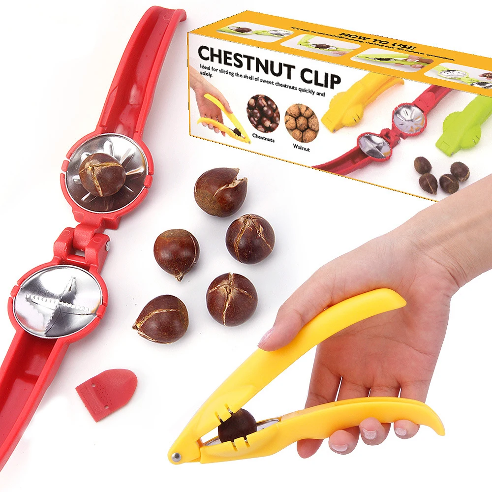 

Nutcracker Chestnut Clip Nut Opener Plier 304Stainless Steel Kitchen Tools Chestnut Opener Nut Walnut Kitchen Dried Fruit Opener