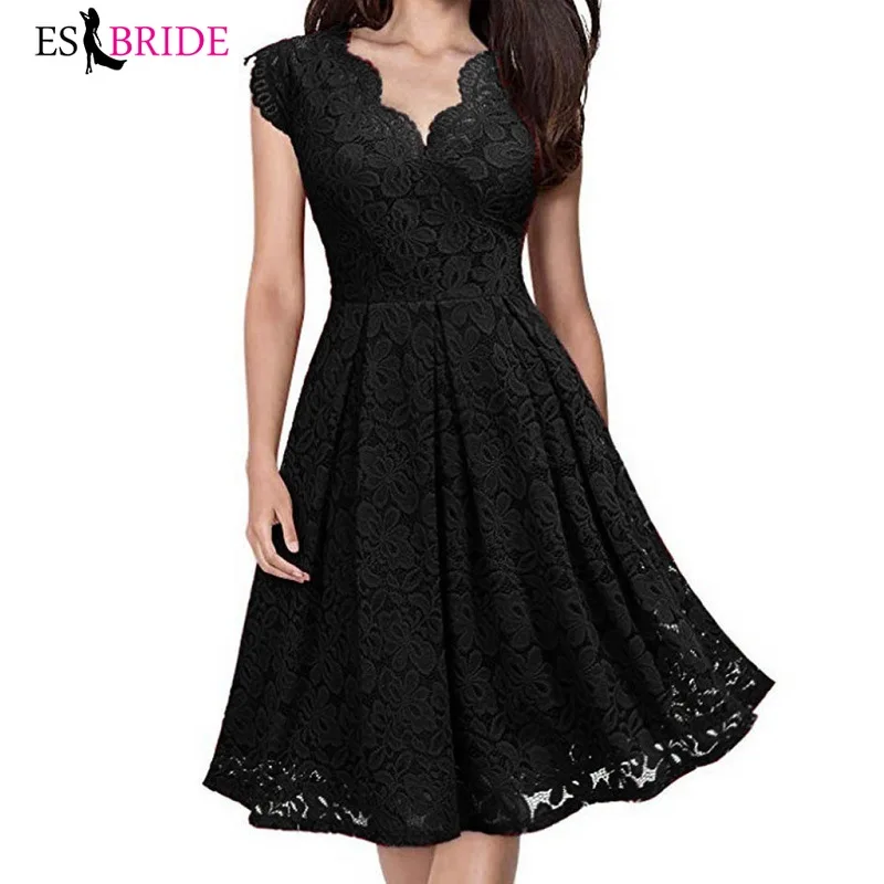 Красные сексуальные короткие вечерние платья с v-образным вырезом элегантное