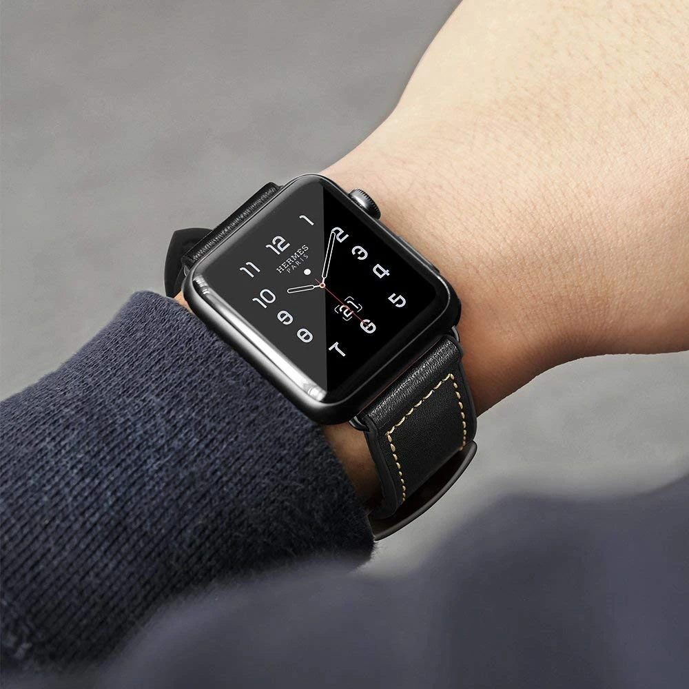 Кожаный силиконовый ремешок для apple watch 44 мм 40 iwatch серии 6 5 4 3 2 1 браслет 38 42