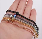 Регулируемая цепочка-слайдер из нержавеющей стали, 12 шт.лот, 1,8 мм