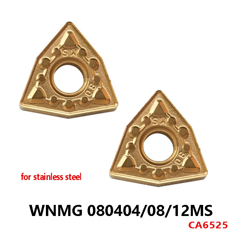 

Original WNMG080404 WNMG080408 WNMG080412 MS CA6525 Carbide Inserts WNMG 080404 machining of stainless steel CNC Turning Tools