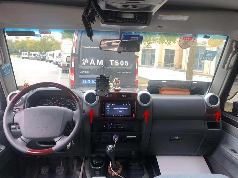 Аксессуары ABS декоративные кольца наклейки на переднюю воздуховыпускную