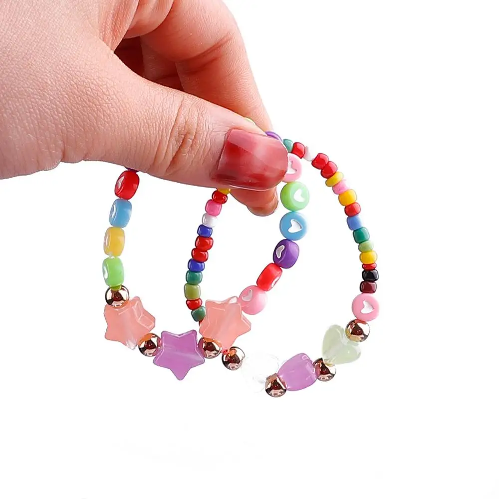 100 шт./лот разноцветные акриловые трубки 6x9 мм 4 с большим отверстием для