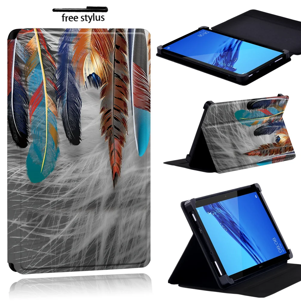 Чехол-книжка для планшета Huawei MediaPad (T1/T3) 8 0/MediaPad 7 (T1/T5)10/T3 10 9 6/T2 PRO-чехол с перьями |