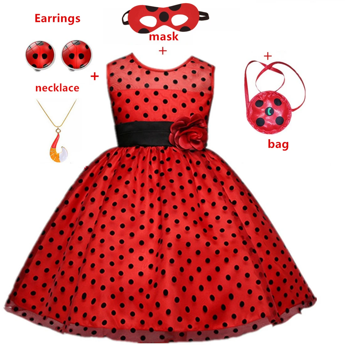 Карнавал Redbug карнавальное платье для девочек летняя одежда Красный ошибка