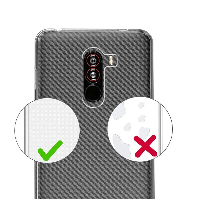 Мягкий чехол из ТПУ Для Xiaomi Pocophone F1 прозрачный силиконовый для Poco | Мобильные