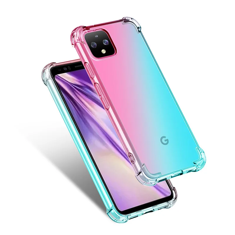 Чехол для телефона с градиентом Google Pixel 4 4XL мягкий силиконовый чехол из ТПУ