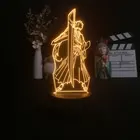 Аниме отбеливатель 3d лампа Ichigo Kurosaki для спальни Декор Светильник крутой подарок на день рождения акриловый светодиодный ночник отбеливатель