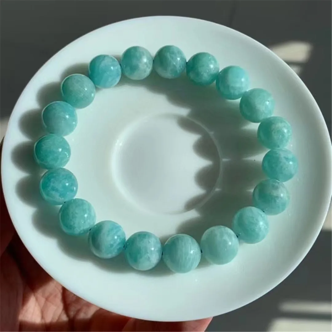 

10mm Natural Amazonite Bracelet For Women Men Healing Luck Gift Crystal Stone Round Beads Reiki Gemstone Strands Jewelry AAAAA