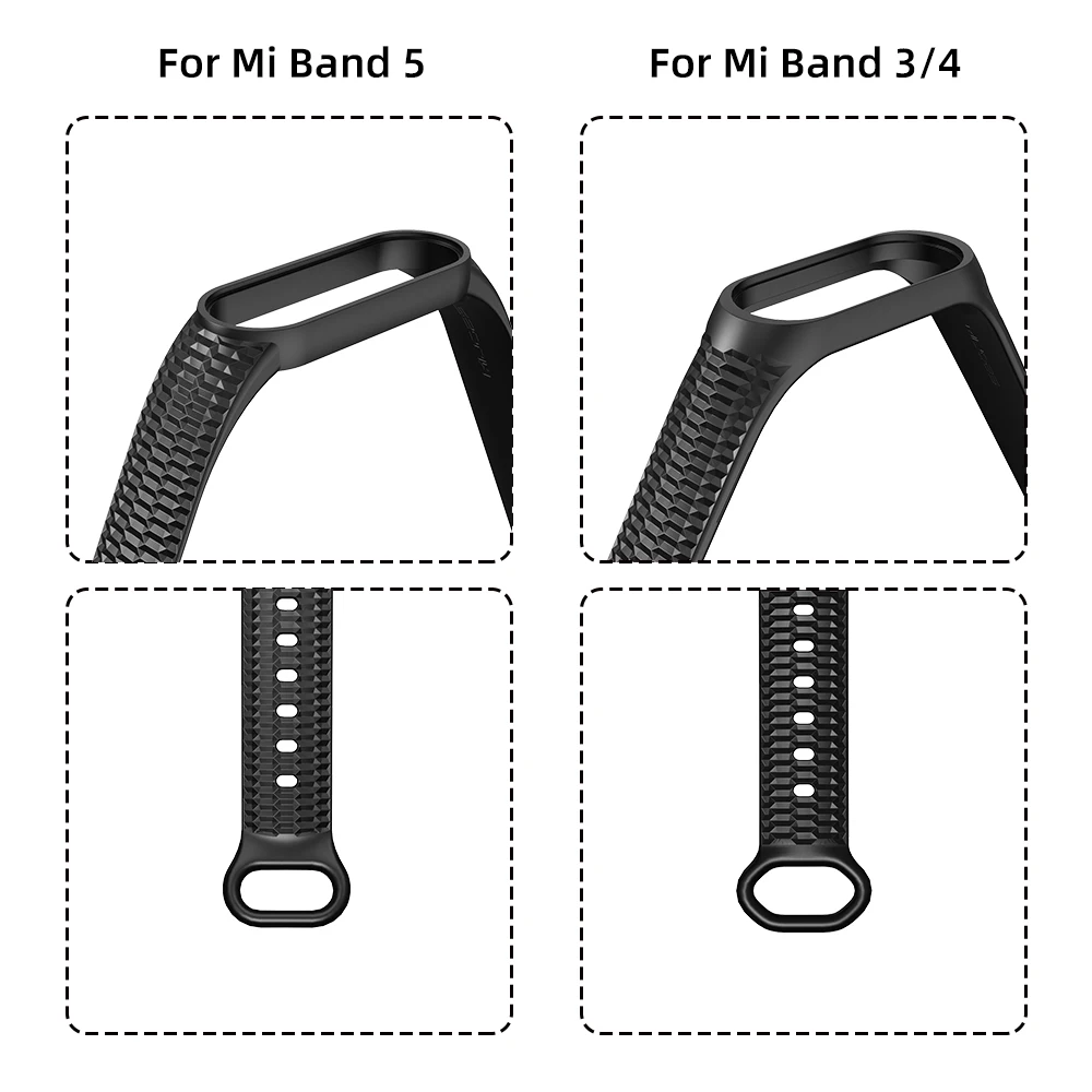 Ремешок для Mi Band 4 5 силиконовый браслет Auraro Bend ремень Xiaomi Correas Miband 3 браслеты Xiomi